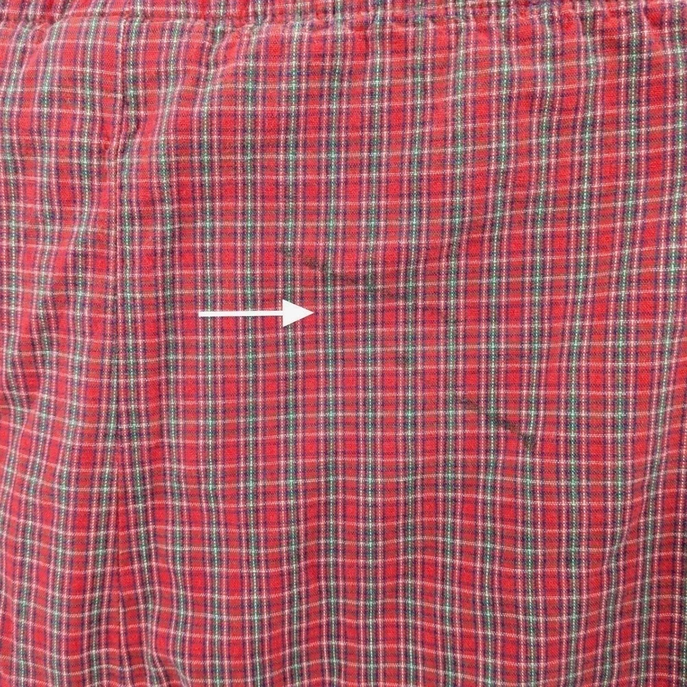 Vintage Disney Winnie the Pooh Plaid Pajama‎ Pants Mens Small Button Fly Cotton